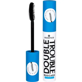Essenc Double Trouble Waterproof 12 ml černá Řasenka Essenc Double Trouble Waterproof 12 ml černá