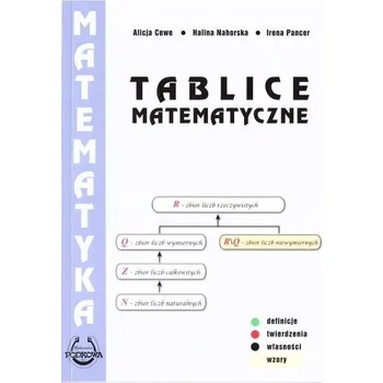 Matematika Tablice Matematyczne BR PODKOWA - Alicja Cewe, Halina Nahorska, Irena Pancer