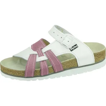 Pracovní obuv Pantofle PEON PE/140 dámské bílá/růžová 41