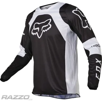 Moto dres Pánský MX dres FOX 180 Lux Jersey Black White 2022 XXXL