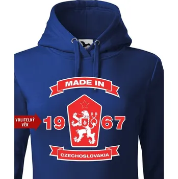 Dámská mikina Dámská mikina s lvem a znakem ČSSR, Barva Modrá, Velikost XS, Canvas Dámská mikina Bezvatriko.cz 0513