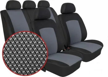 Potah sedadla AutoMega Škoda Fabia III 5 dveří od 2014 dělené zadní opěradlo Dynamic šedé