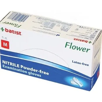 Vyšetřovací rukavice Batist Vyšetřovací nitrilové rukavice Batist, nepudrované 100 ks vel. M