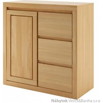 Ložnice Drewmax Dřevěná buková komoda, prádelník z masivního dřeva buk KD416 Pacyg