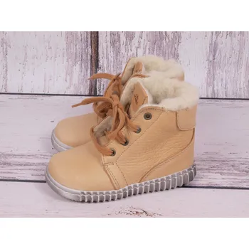 Chlapecká zimní obuv Bosé Pegresky zimní obuv Pegres 1705 Exclusive PÍSKOVÉ BÉŽOVÉ zavazovací velikost: 23