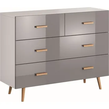 Komoda Eoshop Komoda Brela S2S2K, šedá / bílá, lamino