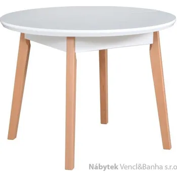 Jídelní stůl Drewmix jídelní stůl dřevěný rozkládací kulatý Oslo 4 drewmi