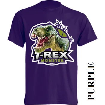 Chlapecké tričko levne-detske-tricko-monster-dinosaurus-tyranosaurus Barva: Purple - purpurová, velikost: 164