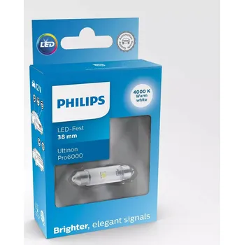Autožárovka Philips Ultinon Pro6000 SI 11854WU60X1 SV8,5 12V 1ks