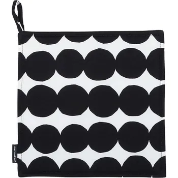 Chňapka Marimekko Čtvercová chňapka Räsymatto, černo-bílá