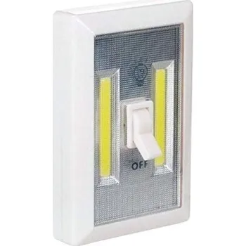 Nástěnné svítidlo BATERIOVÉ NÁSTĚNNÉ SVÍTIDLO LED COB S VYPÍNAČEM