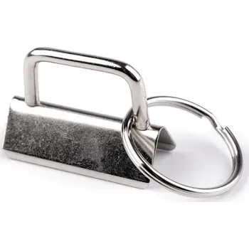 Kovová koncovka s kroužkem šíře 32 mm, barva 1 nikl