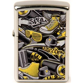 Zapalovač ZIPPO street chrom color "Graffiti Design" 60004600