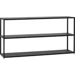 Nordic Design Černý kovový regál Hypper 150x75 cm