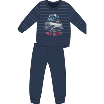 Chlapecké oblečení Chlapecké pyžamo 268/124 Young Follow me - CORNETTE tmavě modrá 134/140