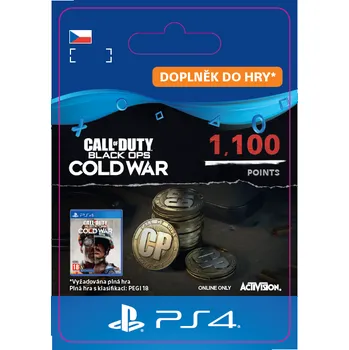 Herní předplatné Call of Duty: Black Ops: Cold War PS4 1100 Points
