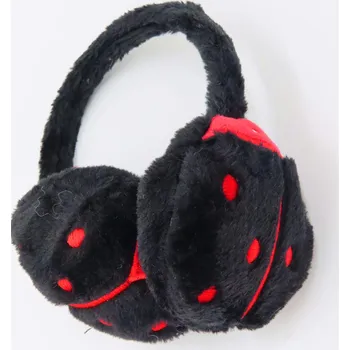 Čepice Bavlissimo Dětské plyšové klapky na uši coulour and size: Černá