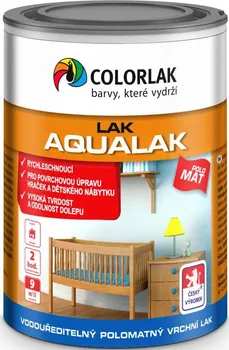 Lak na dřevo COLORLAK Aqualak V1419 0,6 l bezbarvý polomatný