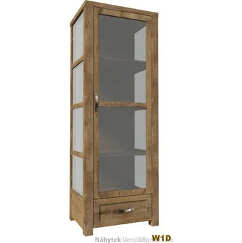Knihovna moderní vitrína z dřevotřísky Nevada W1D gala