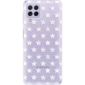 Pouzdro na mobilní telefon Odolné silikonové pouzdro iSaprio - Stars Pattern - white - Samsung Galaxy A22
