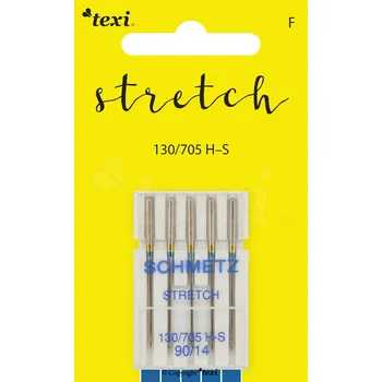 Nástroj na niť a příze Strečové jehly TEXI STRETCH 130/705 H-S 5x90
