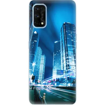 Pouzdro na mobilní telefon Odolné silikonové pouzdro iSaprio - Night City Blue - Realme 7 Pro