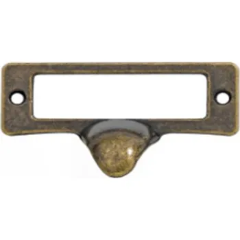 Úchytka na šuplík se jmenovkou - Antique 54 x 33 mm