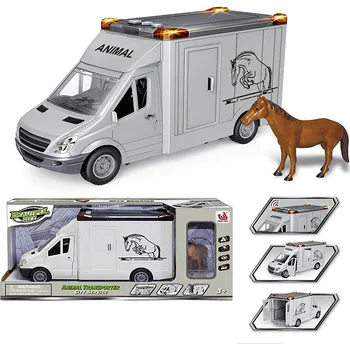 autíčko Mac Toys Vůz transport koní