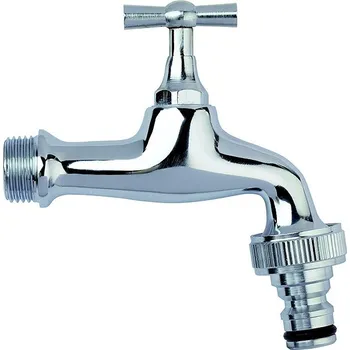 Vodovodní kohout Zahradní ventil sedlový, chrom