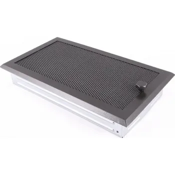 Větrací mřížka HSF Krbová mřížka grafit 160x320 s žaluzií