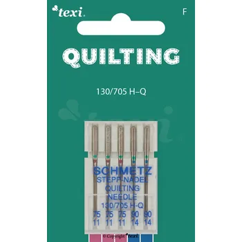 Nástroj na niť a příze Quiltovací jehly TEXI QUILTING 130/705 H-Q 5x75-90