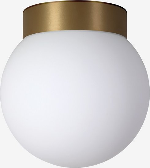 LUCIS Skleněná koule Polaris S E27 pro stropní či nástěnnou montáž Barva: Mosaz, Průměr: 200 mm BS14.11.200.74