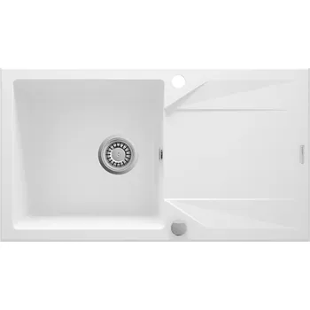 Granitový dřez Granitový dřez Deante EVORA ZQJ A113 bílá