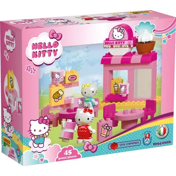 ostatní stavebnice Androni Giocattoli Unico Plus 8694-00HK Hello Kitty Kavárna 45 ks