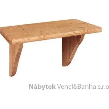 regál dřevěná závěsná polička z masivního dřeva borovice drewfilip 52