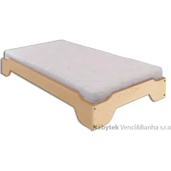 Postel Drewmax dřevěná jednolůžková postel z masivního dřeva LK138 pacyg
