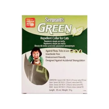 Sergeanťs Green obojek pro kočky 35cm 1ks