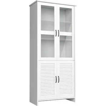 Knihovna Eoshop Vitrína Oriental SD2W, bílá, lamino