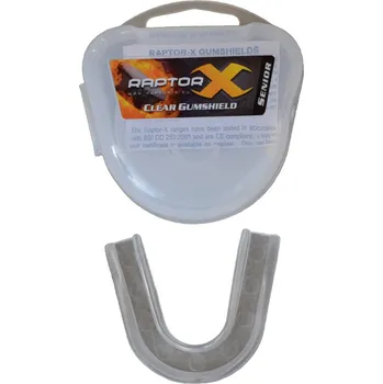 Chránič zubu Hokejový chránič zubů v krabičce Raptor-X čirý Velikost: Junior, Příchuť: Čirý - bez příchuti