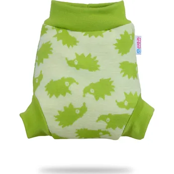 Hračka pro nejmenší Petit Lulu s.r.o. Zelení ježci - vlněné svrchní kalhotky - L