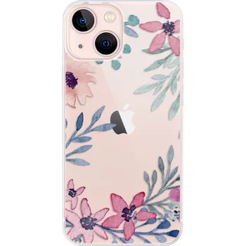 Odolné silikonové pouzdro iSaprio - Leaves and Flowers - iPhone 13 mini