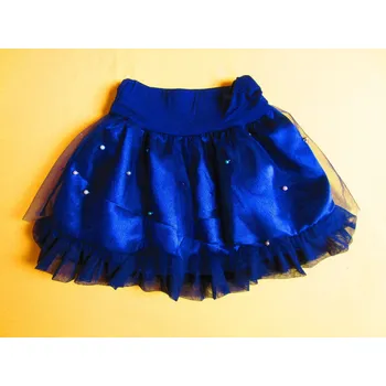 Dámská sukně Arex, ČR Slavnostní sukně s tylem a perličkama Barva: tmavěmodrá, Velikost: 98