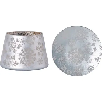Svícen Yankee Candle Stínítko velké + talíř velký Snowflake Frost 
