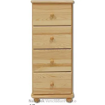 Ložnice Drewmax Dřevěná komoda, prádelník z masivního dřeva borovice KD112 Pacyg