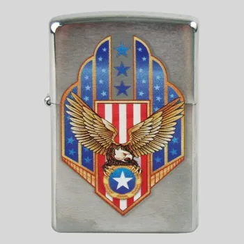 Zippo chrom poliert color American Eagle Shield 2003161