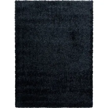 Koberec Vopi Kusový koberec Brilliant shaggy 4200 black (Varianta: 240 x 340 cm)