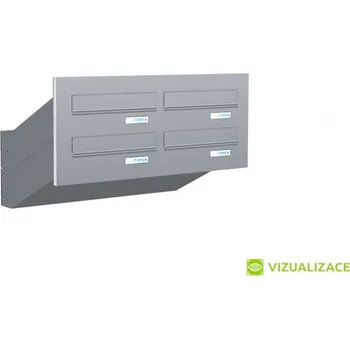 Poštovní schránka Poštovní schránka D-04 - do dveřního panelu - lakovaná - RAL 9016 MAT. - BÍLÁ