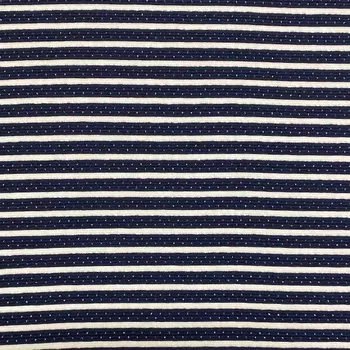 Úplet 20376 modrý pruh, stříbrné tečky, š.155