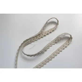 Krajka Bavlněná krajka 8mm - ecru