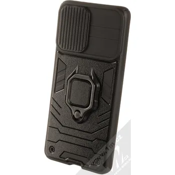 Pouzdro na mobilní telefon 1Mcz Lens Ring odolný ochranný kryt pro Samsung Galaxy S21 Plus černá (all black)